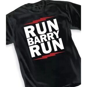 Vintage Run Barry Run The Flash Graphitti Designs Tshirt  XXL‎